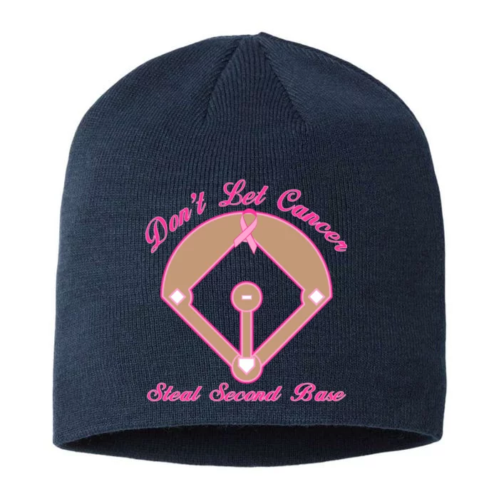 Don't Let Cancer Steal Second Base Diamond 8 1/2in Sustainable Knit Beanie