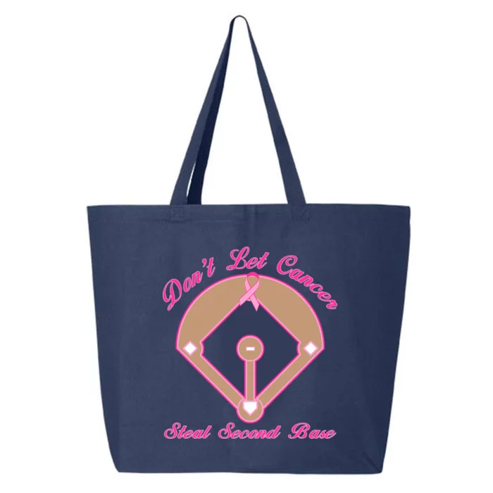 Don't Let Cancer Steal Second Base Diamond 25L Jumbo Tote