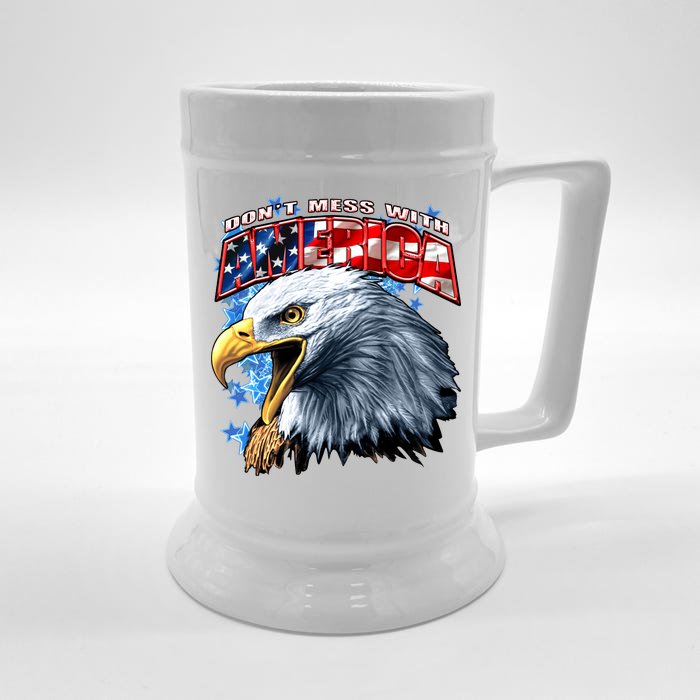 Don't Mess With America Front & Back Beer Stein