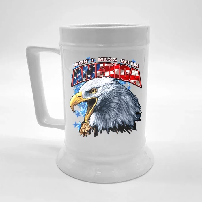 Don't Mess With America Front & Back Beer Stein