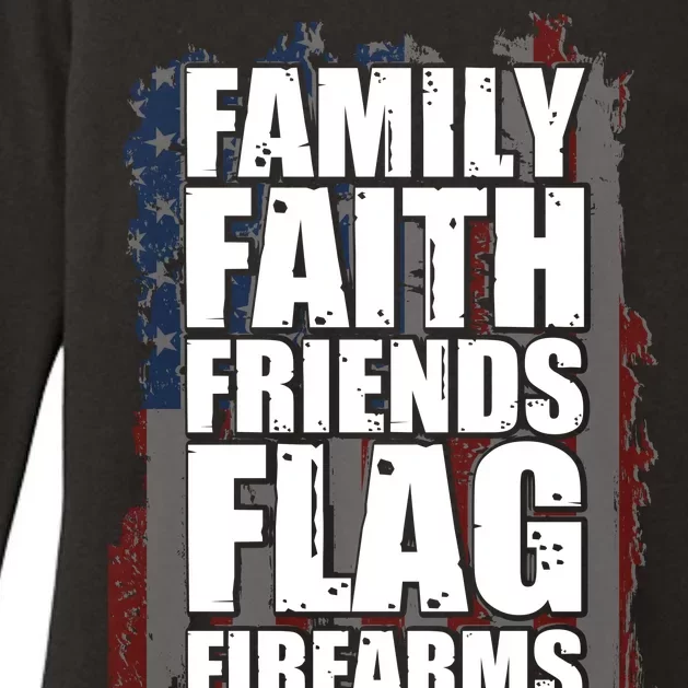 Don't Mess With Family Faith Friends Flag Firearms Womens CVC Long Sleeve Shirt