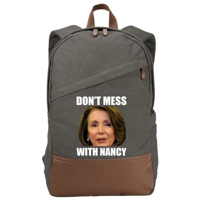 Don't Mess With Mama Nancy Pelosi Cotton Canvas Backpack