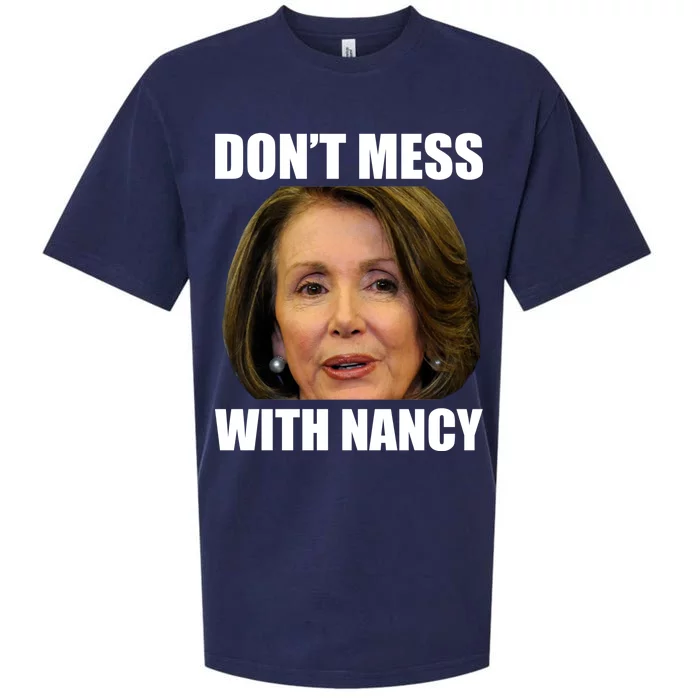 Don't Mess With Mama Nancy Pelosi Sueded Cloud Jersey T-Shirt