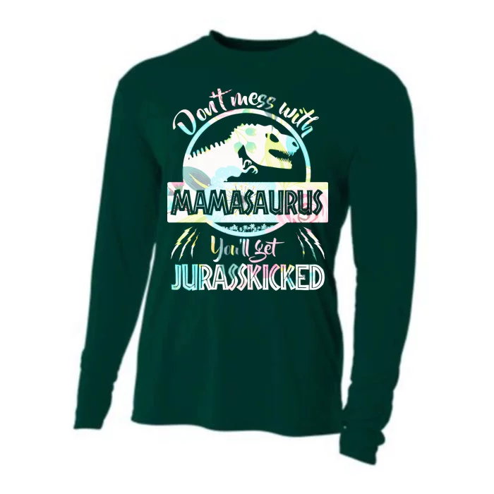 Don't Mess With Mamasaurus Cooling Performance Long Sleeve Crew