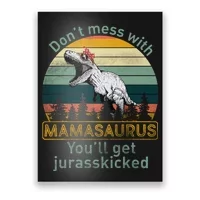 Distressed Mamasaurus Mom Mama Mother Dinosaur Front & Back Coffee Mug