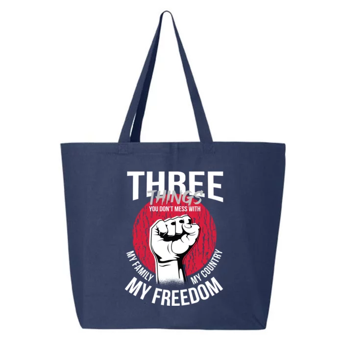 Don't Mess With Me Freedom Quote 25L Jumbo Tote