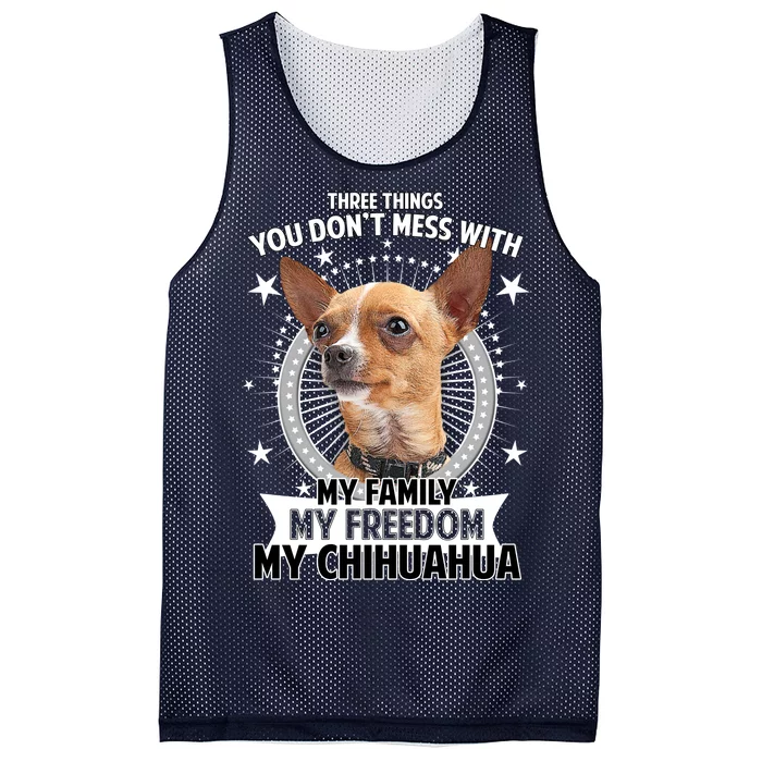 Don't Mess With My Chihuahua Mesh Reversible Basketball Jersey Tank