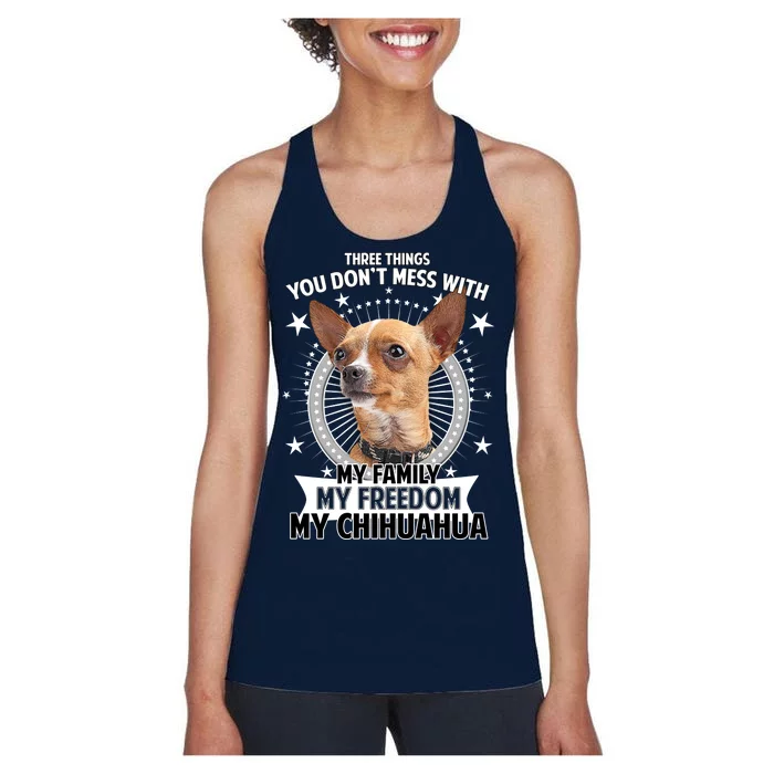 Don't Mess With My Chihuahua Women's Racerback Tank