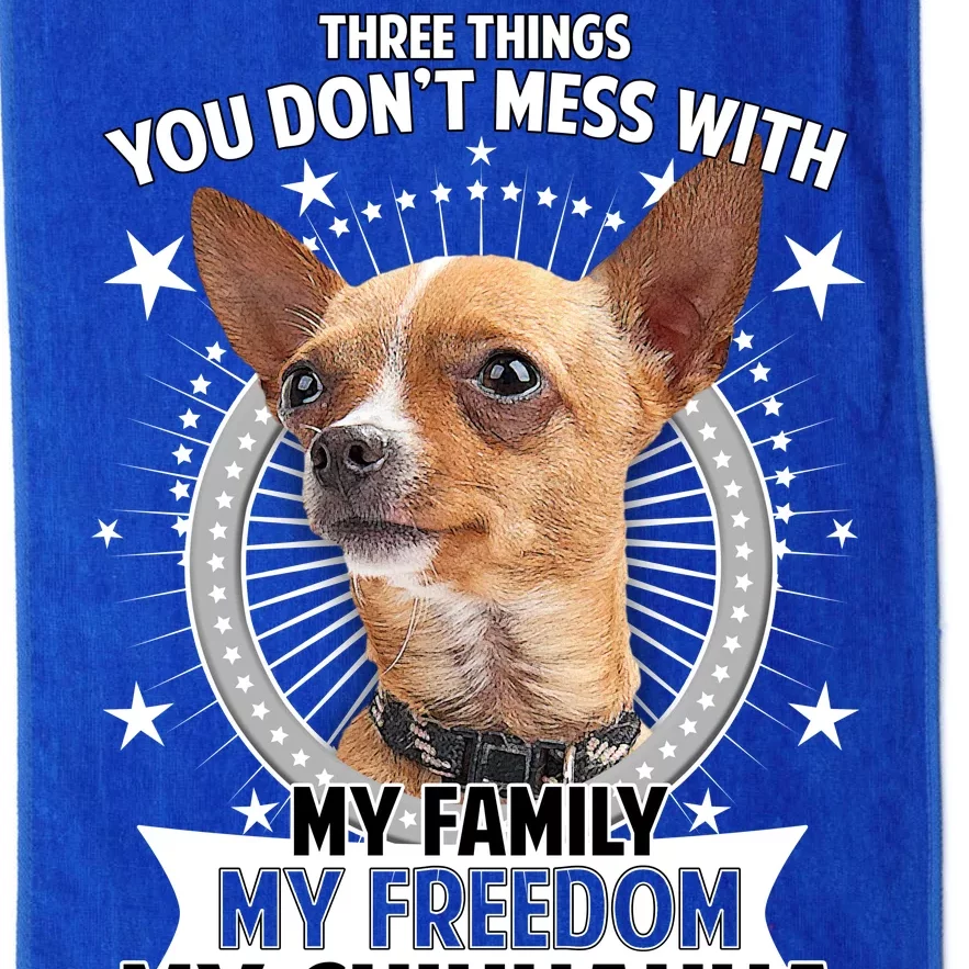 Don't Mess With My Chihuahua Platinum Collection Golf Towel