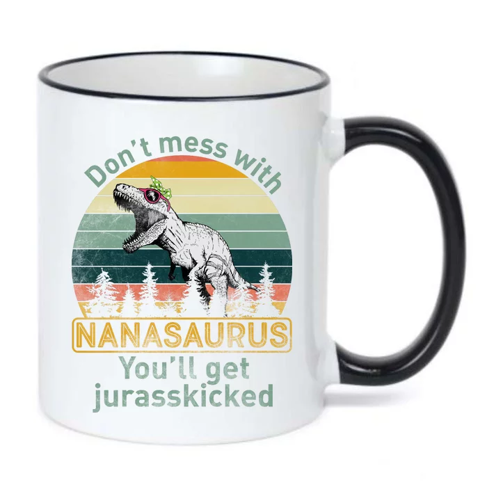 Don't Mess with Nanasaurus Black Color Changing Mug