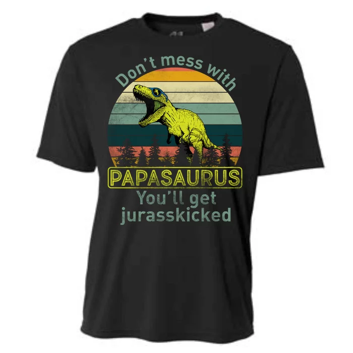 Don't Mess With Papasaurus Cooling Performance Crew T-Shirt