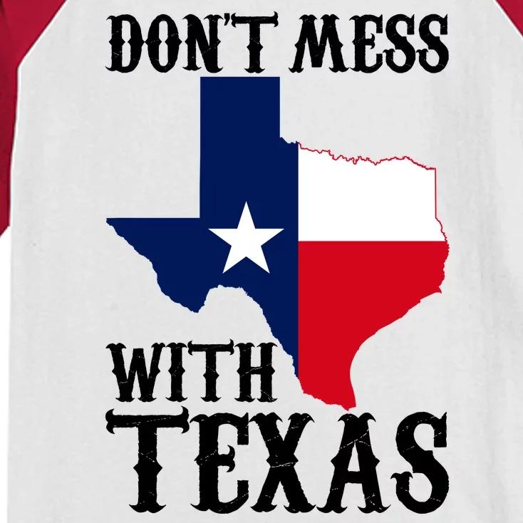 Don't Mess With Texas Kids Colorblock Raglan Jersey