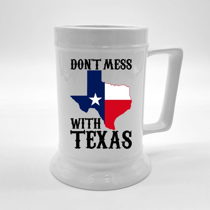 Don't Mess With Texas Front & Back Beer Stein