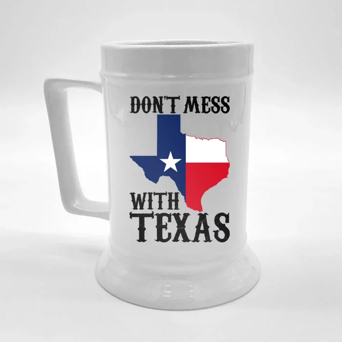 Don't Mess With Texas Front & Back Beer Stein