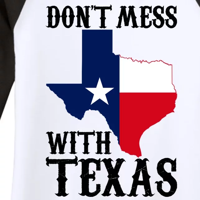 Don't Mess With Texas Women's Tri-Blend 3/4-Sleeve Raglan Shirt