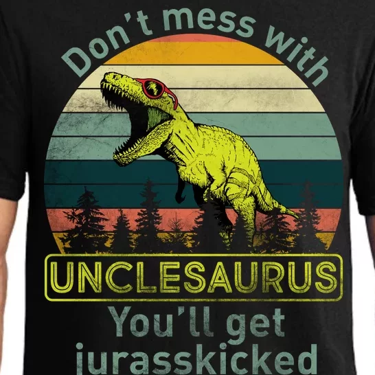 Don't Mess With Unclesaurus Pajama Set