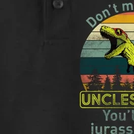 Don't Mess With Unclesaurus Dry Zone Grid Performance Polo