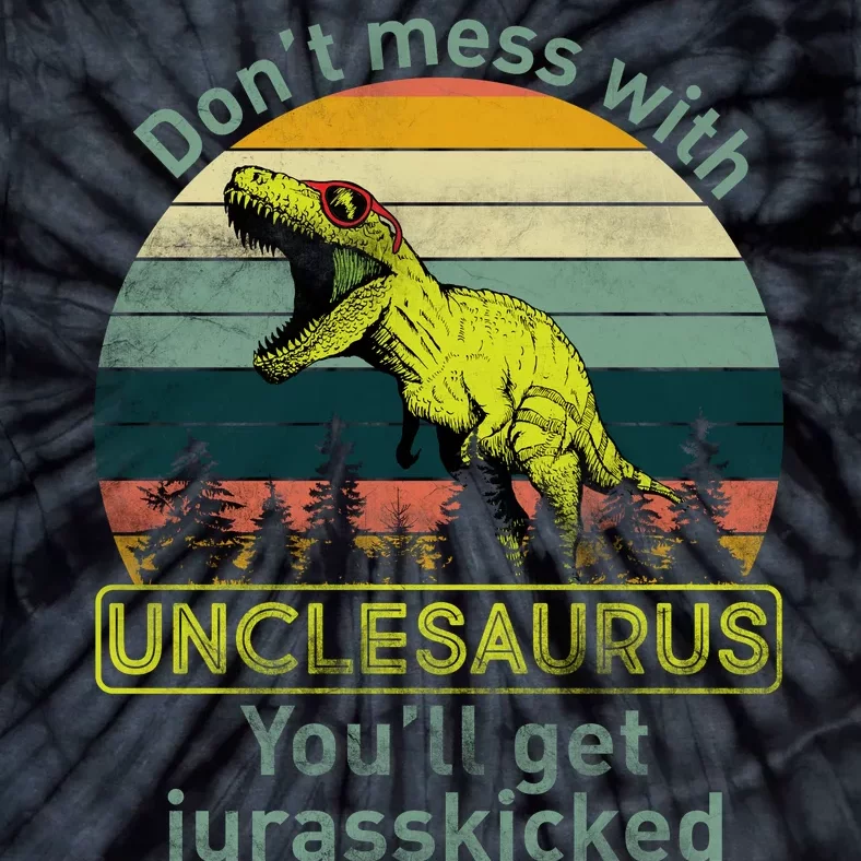 Don't Mess With Unclesaurus Tie-Dye T-Shirt