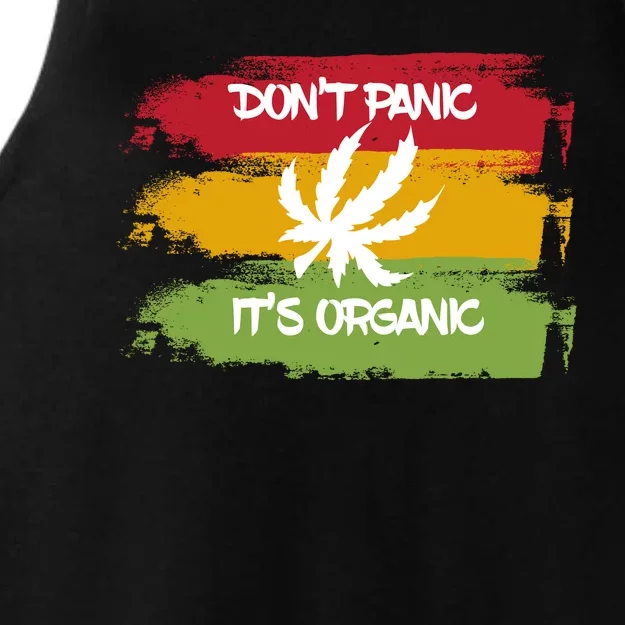 Don't Panic It's Organic Weed Ladies Tri-Blend Wicking Tank