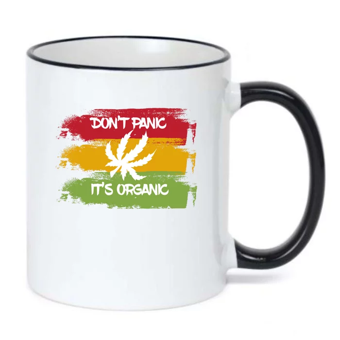 Don't Panic It's Organic Weed Black Color Changing Mug