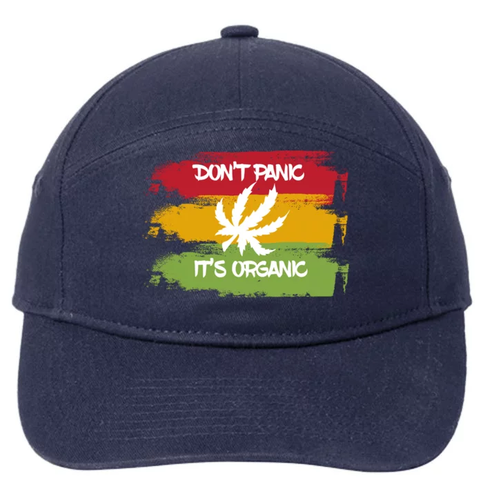 Don't Panic It's Organic Weed 7-Panel Snapback Hat