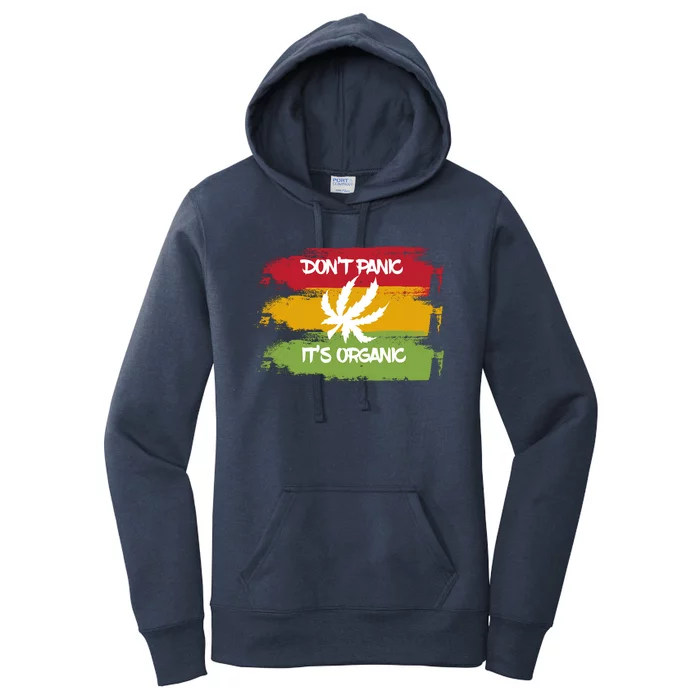 Don't Panic It's Organic Weed Women's Pullover Hoodie