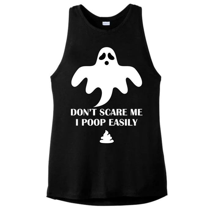 Don't Scare Me I Poop Easily Ladies Tri-Blend Wicking Tank