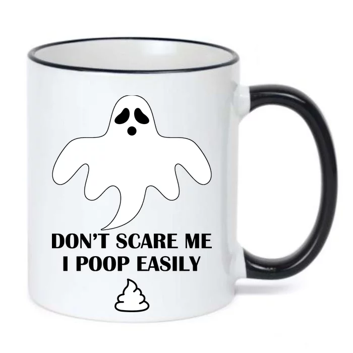 Don't Scare Me I Poop Easily Black Color Changing Mug