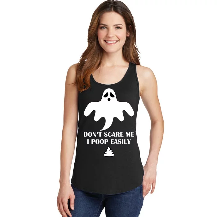 Don't Scare Me I Poop Easily Ladies Essential Tank