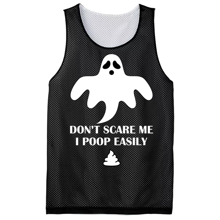 Don't Scare Me I Poop Easily Mesh Reversible Basketball Jersey Tank