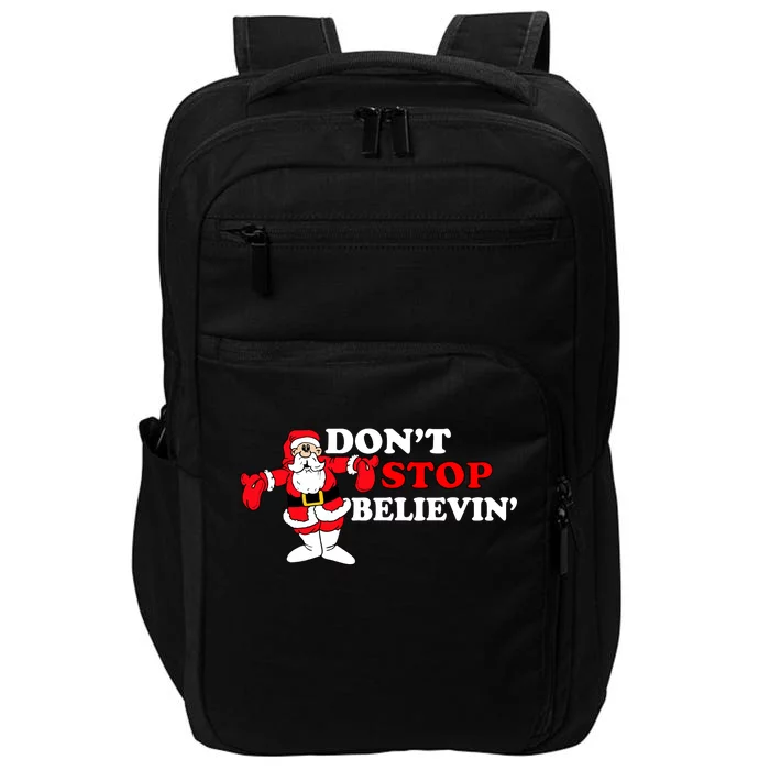 Don't Stop Believin Santa Impact Tech Backpack