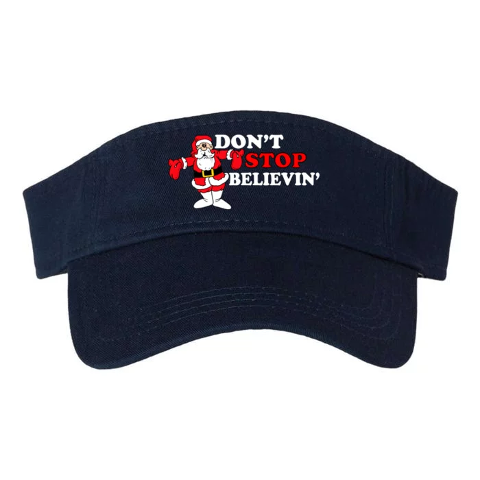 Don't Stop Believin Santa Valucap Bio-Washed Visor