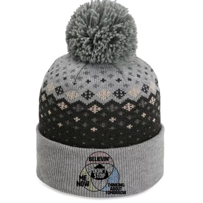 Don't Stop Believing Diagram Chart The Baniff Cuffed Pom Beanie