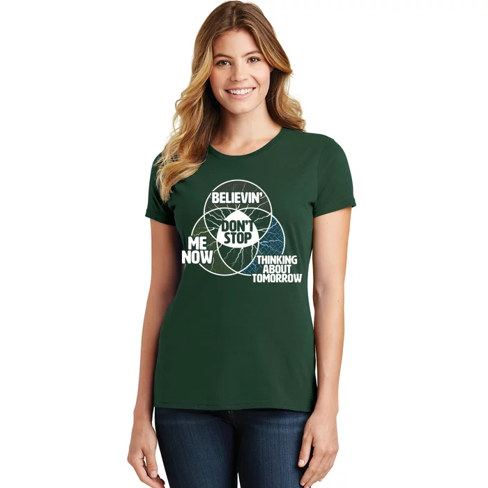 Don't Stop Believing Diagram Chart Women's T-Shirt