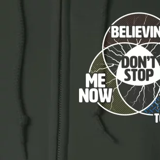 Don't Stop Believing Diagram Chart Full Zip Hoodie