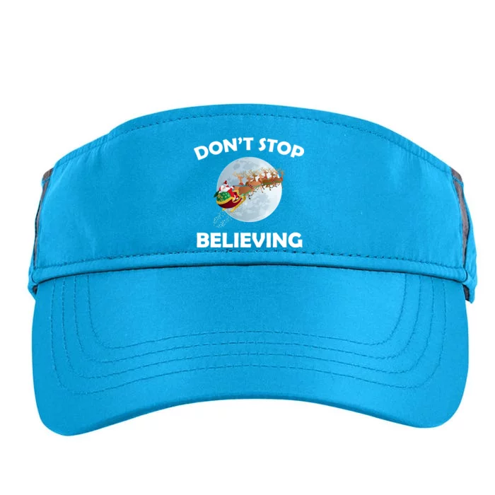 Don't Stop Believing In Santa Adult Drive Performance Visor