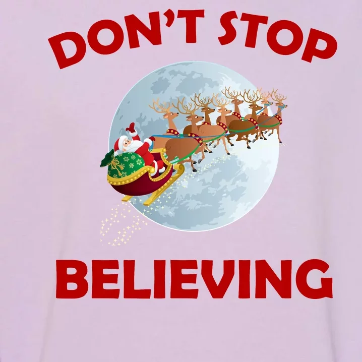 Don't Stop Believing In Santa Garment-Dyed Sweatshirt