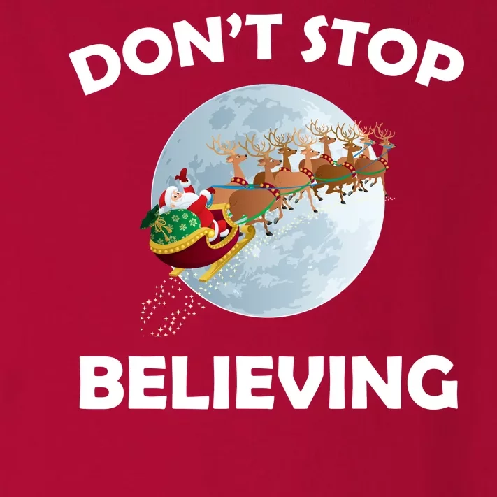 Don't Stop Believing In Santa Toddler Long Sleeve Shirt