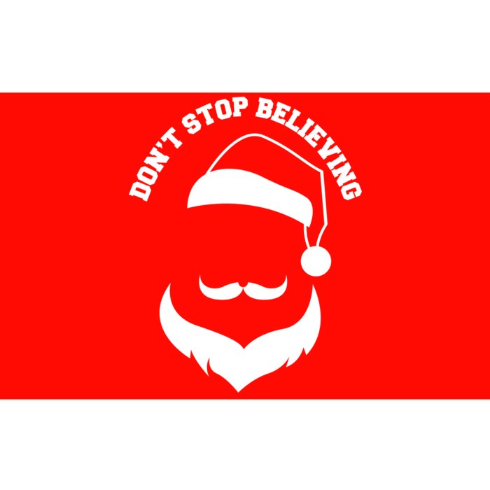 Don't Stop Believing Santa Face Bumper Sticker