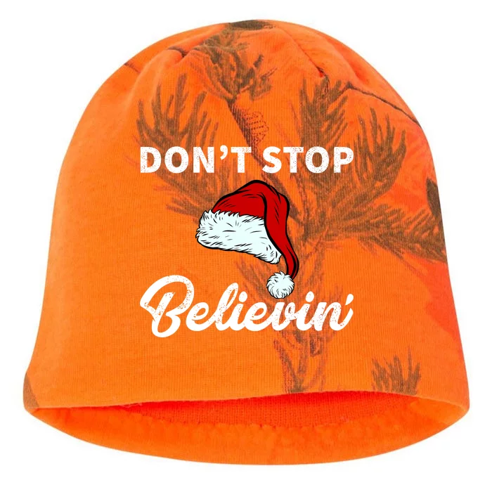 Don't Stop Believing Santa Hat Kati - Camo Knit Beanie