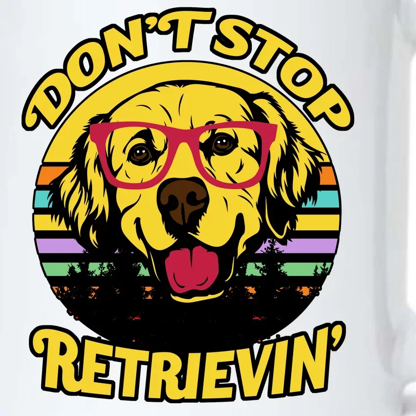 Don't Stop Retrievin Black Color Changing Mug