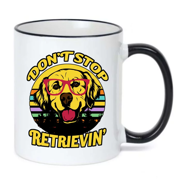 Don't Stop Retrievin Black Color Changing Mug