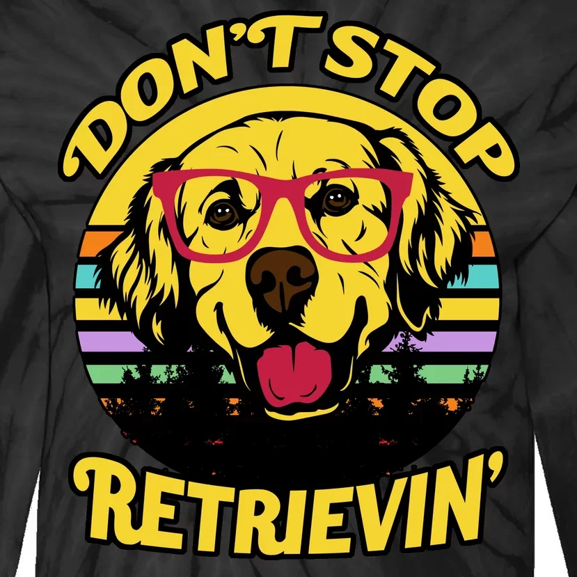 Don't Stop Retrievin' Tie-Dye Long Sleeve Shirt