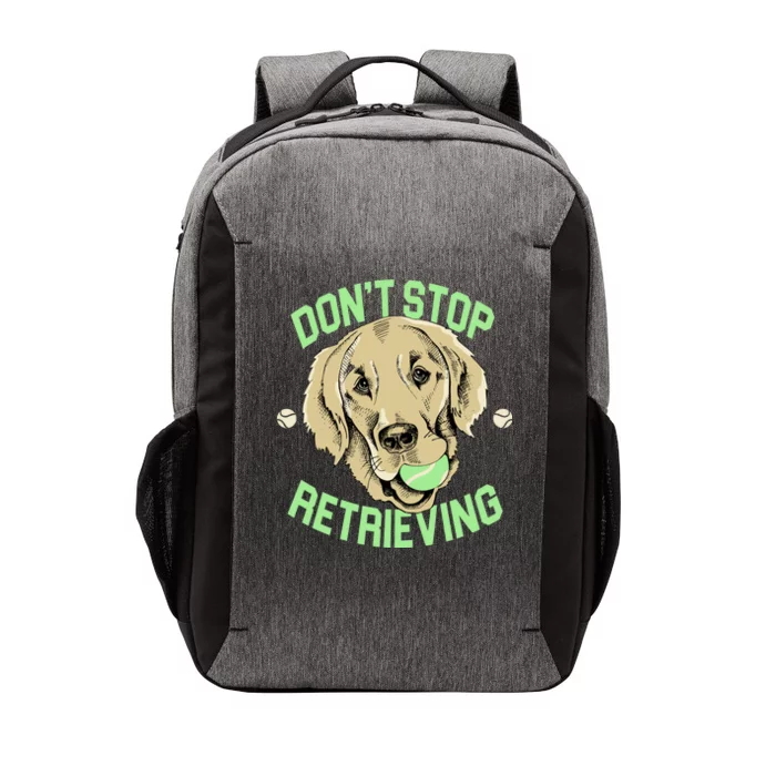 Don't Stop Retrieving Funny Golden Retriever Vector Backpack