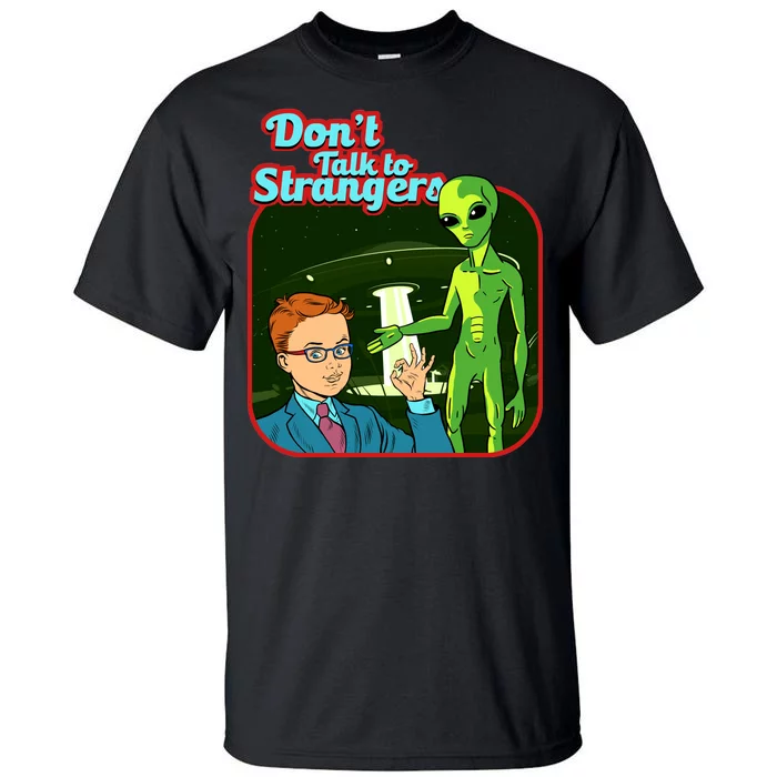 Don't Talk To Strangers Retro Vintage Tall T-Shirt