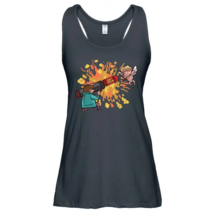 Don't Touch Me Cupid Ladies Essential Flowy Tank