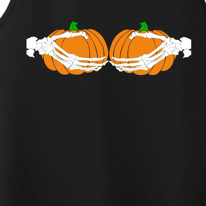 Don't Touch My Pumpkins Skeleton Hands Performance Tank