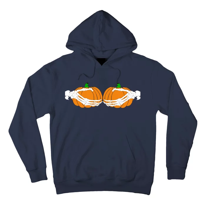 Don't Touch My Pumpkins Skeleton Hands Hoodie