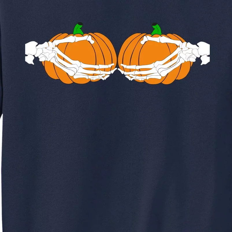 Don't Touch My Pumpkins Skeleton Hands Tall Sweatshirt