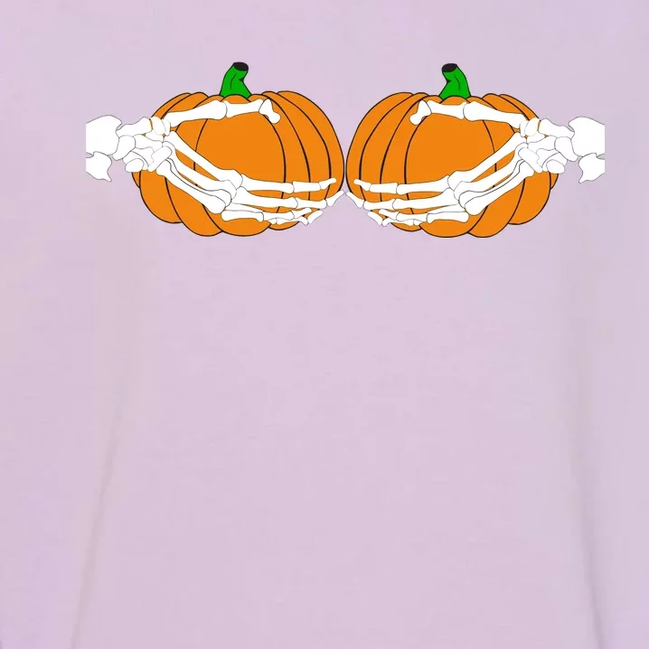 Don't Touch My Pumpkins Skeleton Hands Garment-Dyed Sweatshirt